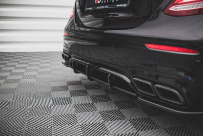 Street Pro Heckansatz Diffusor passend für Mercedes E63 AMG Kombi/Limousine S213/W213 schwarz matt