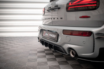 Street Pro Heckansatz Diffusor passend für Mini Cooper Clubman John Cooper Works F54 FL schwarz matt