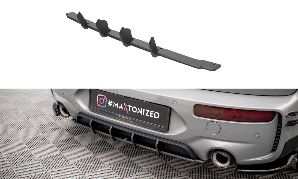 Street Pro Heckansatz Diffusor passend für Mini Cooper Clubman John Cooper Works F54 FL schwarz matt