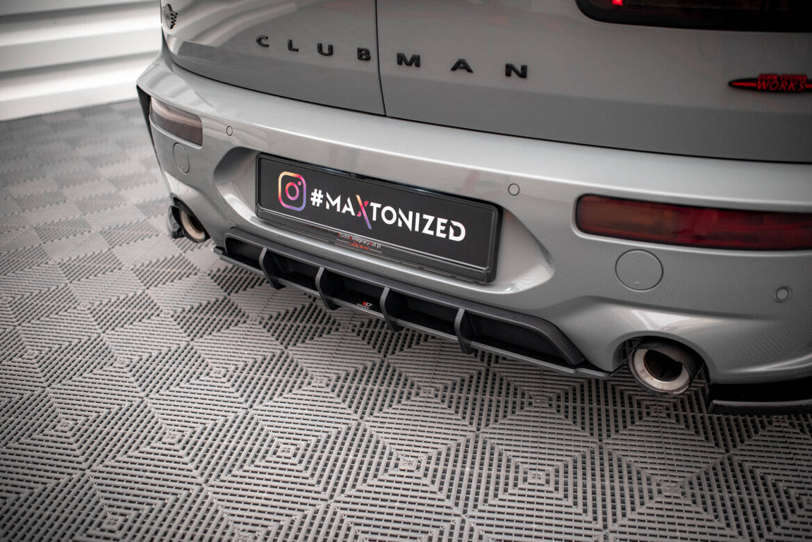 Street Pro Heckansatz Diffusor passend für Mini Cooper Clubman John Cooper Works F54 FL schwarz matt