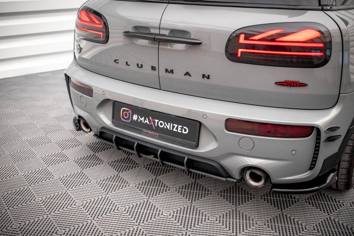Street Pro Heckansatz Diffusor passend für Mini Cooper Clubman John Cooper Works F54 FL schwarz matt