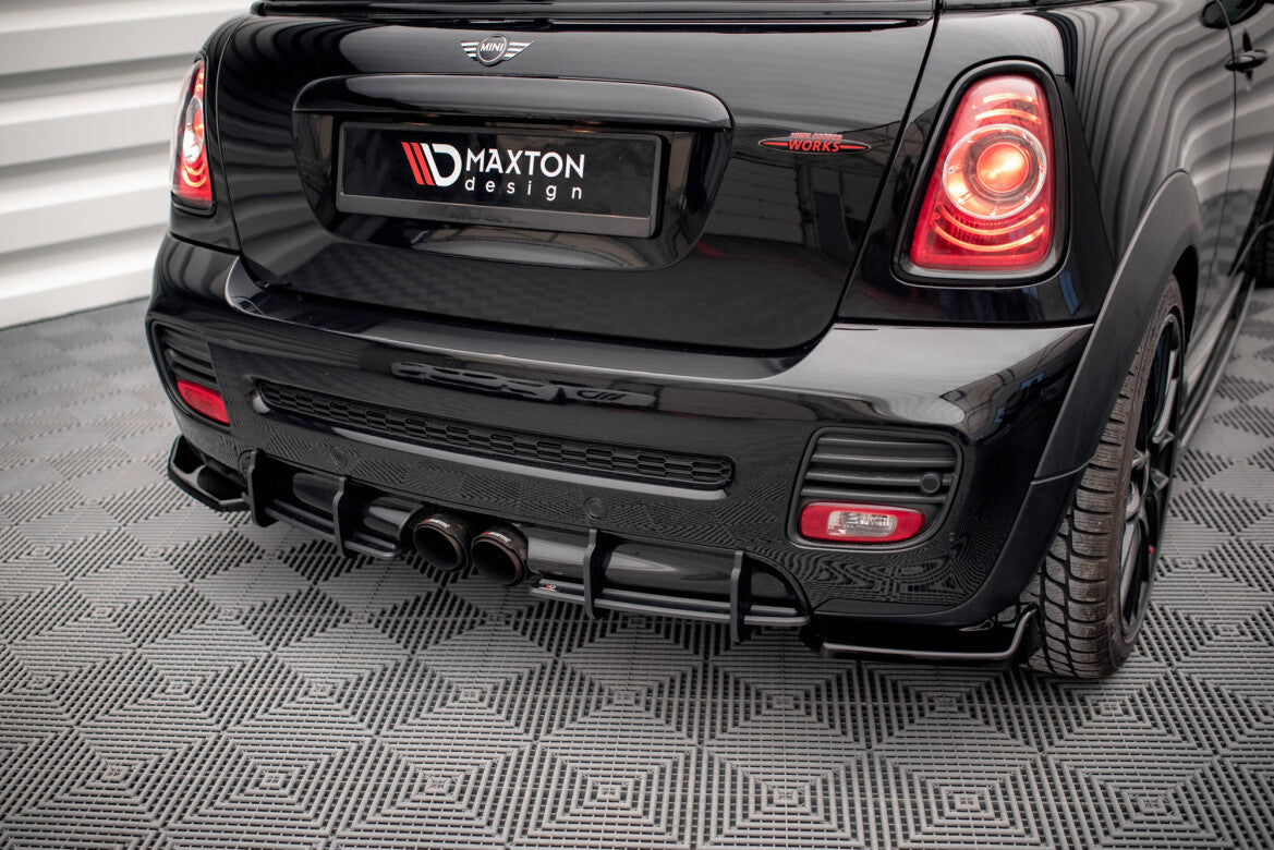 Street Pro Heckansatz Diffusor passend für Mini Cooper John Cooper Works R56 schwarz matt