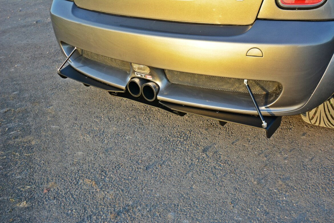 Street Pro Heckansatz Diffusor passend für Mini R53 Cooper S JCW schwarz matt