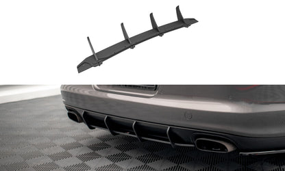Street Pro Heckansatz Diffusor passend für Porsche Panamera / Panamera Diesel 970 schwarz matt