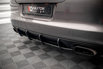 Street Pro Heckansatz Diffusor passend für Porsche Panamera / Panamera Diesel 970 schwarz matt