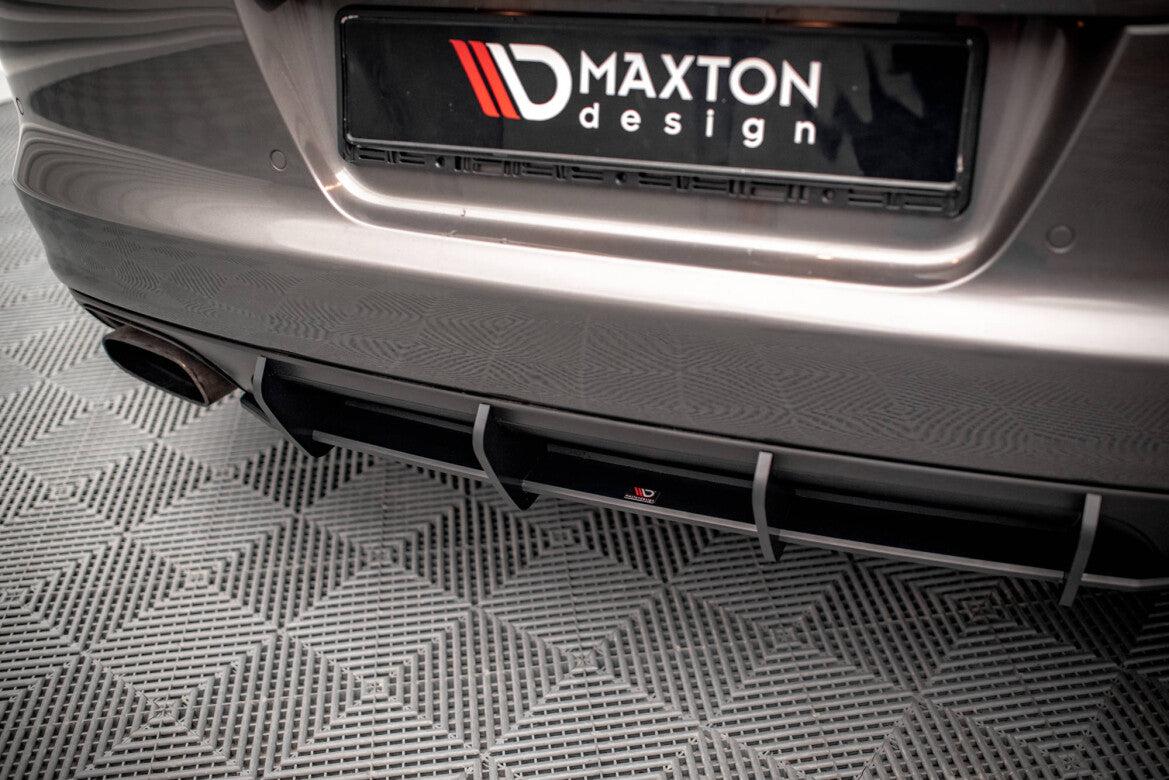 Street Pro Heckansatz Diffusor passend für Porsche Panamera / Panamera Diesel 970 schwarz matt