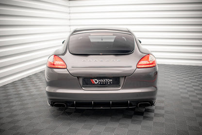 Street Pro Heckansatz Diffusor passend für Porsche Panamera / Panamera Diesel 970 schwarz matt