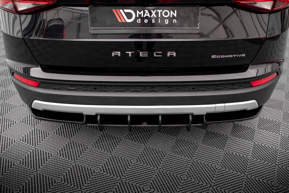 Street Pro Heckansatz Diffusor passend für Seat Ateca Mk1 schwarz matt