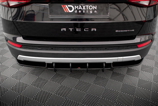 Street Pro Heckansatz Diffusor passend für Seat Ateca Mk1 schwarz matt