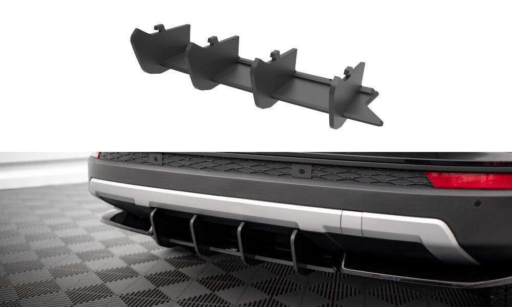 Street Pro Heckansatz Diffusor passend für Seat Ateca Mk1 schwarz matt
