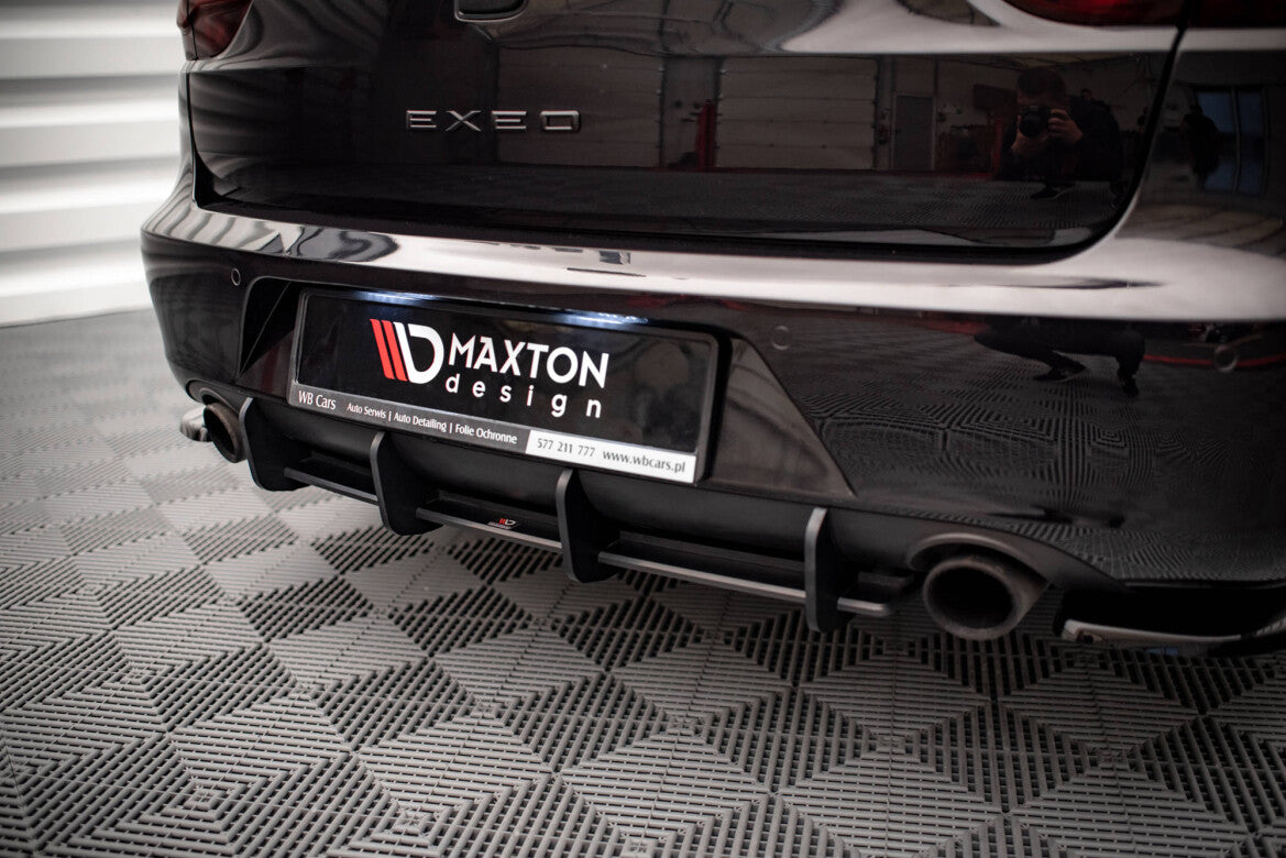 Street Pro Heckansatz Diffusor passend für Seat Exeo schwarz matt