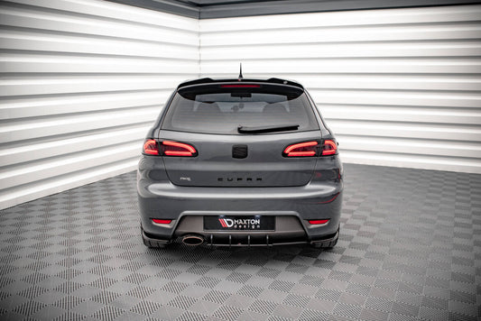 Street Pro Heckansatz Diffusor passend für Seat Ibiza CUPRA Mk3 schwarz matt