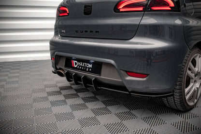 Street Pro Heckansatz Diffusor passend für Seat Ibiza CUPRA Mk3 schwarz matt