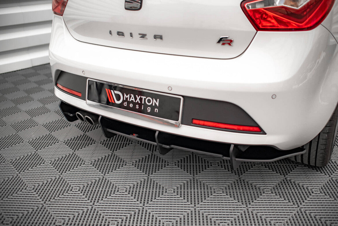 Street Pro Heckansatz Diffusor passend für Seat Ibiza FR SC Mk4 FL schwarz matt