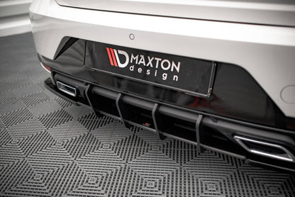 Street Pro Heckansatz Diffusor passend für Seat Ibiza FR/ Standard Mk5 schwarz matt