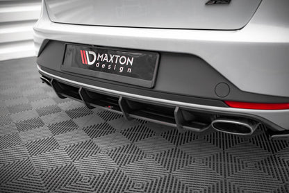 Street Pro Heckansatz Diffusor passend für Seat Leon CUPRA Sportstourer Mk3 schwarz matt