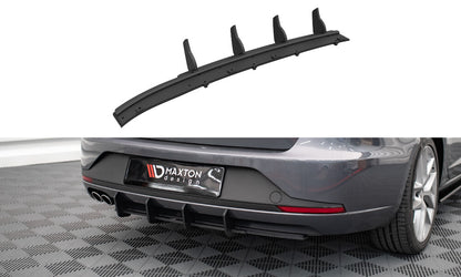 Street Pro Heckansatz Diffusor passend für Seat Leon FR Sportstourer Mk3 schwarz matt