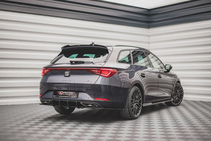 Street Pro Heckansatz Diffusor passend für Seat Leon FR ST Mk4 schwarz matt
