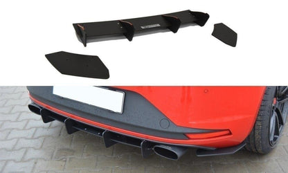 Street Pro Heckansatz Diffusor passend für Seat Leon III CUPRA schwarz matt