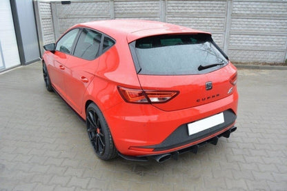 Street Pro Heckansatz Diffusor passend für Seat Leon III CUPRA schwarz matt