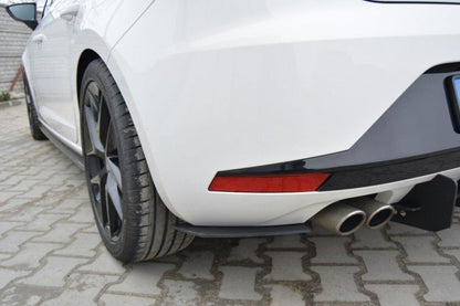 Street Pro Heckansatz Diffusor passend für Seat Leon III FR schwarz matt