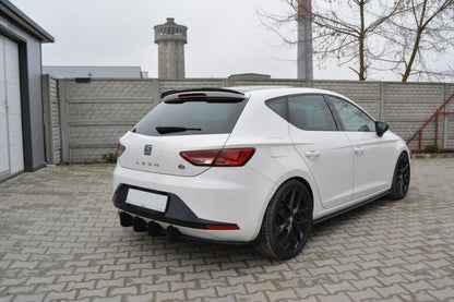 Street Pro Heckansatz Diffusor passend für Seat Leon III FR schwarz matt