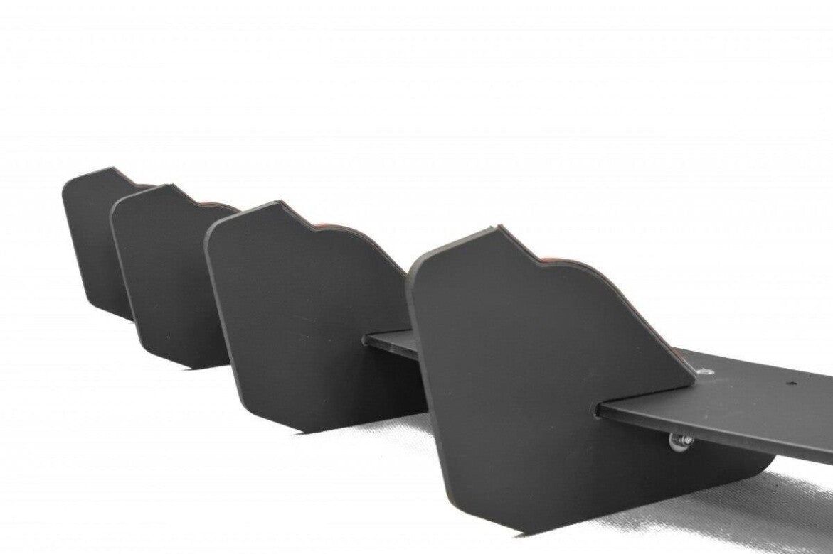 Street Pro Heckansatz Diffusor passend für Seat Leon III FR schwarz matt