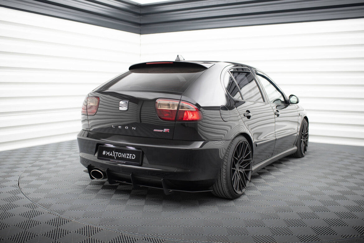 Street Pro Heckansatz Diffusor passend für Seat Leon Mk1 CUPRA schwarz matt
