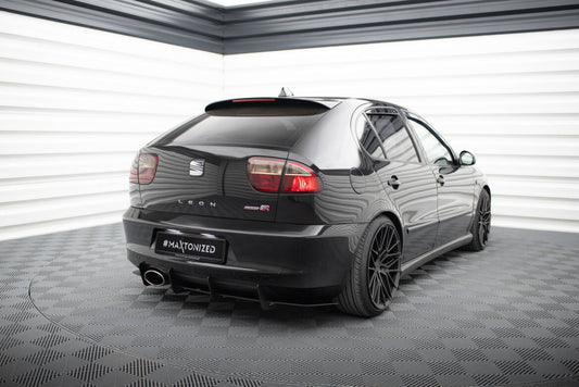 Street Pro Heckansatz Diffusor passend für Seat Leon Mk1 CUPRA schwarz matt