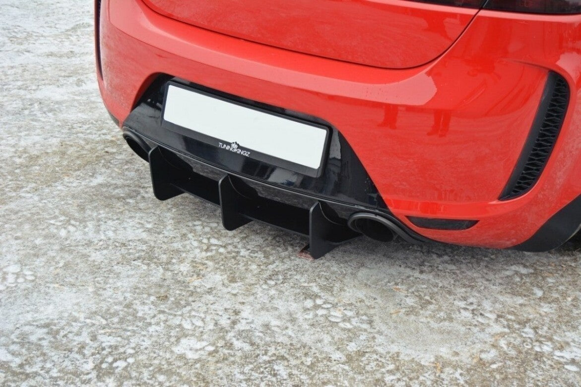 Street Pro Heckansatz Diffusor passend für Seat Leon MK2 MS DESIGN schwarz matt