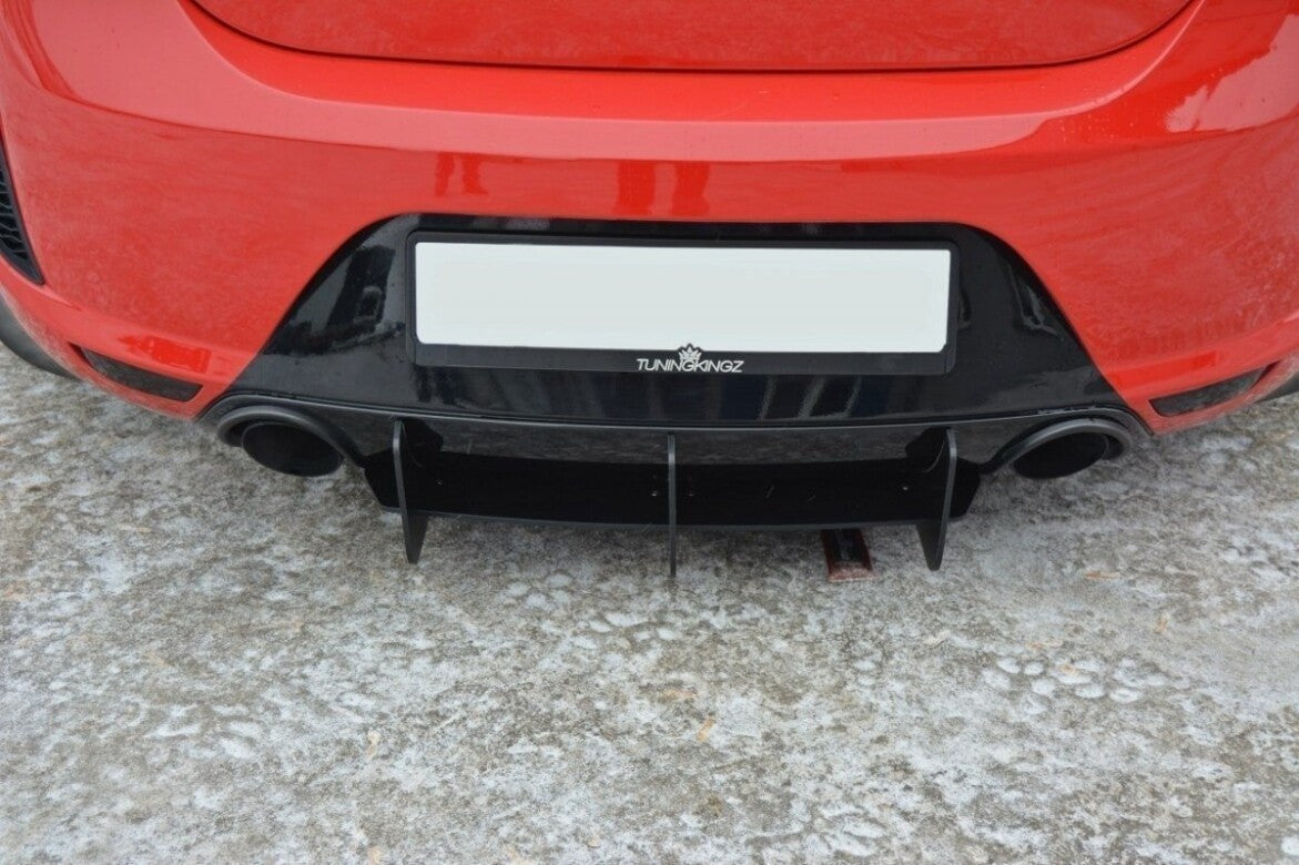 Street Pro Heckansatz Diffusor passend für Seat Leon MK2 MS DESIGN schwarz matt