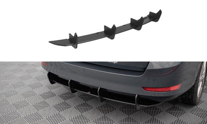 Street Pro Heckansatz Diffusor passend für Skoda Fabia Combi Mk3 FL schwarz matt