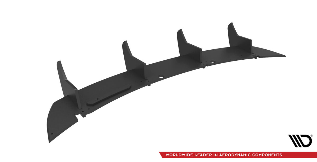 Street Pro Heckansatz Diffusor passend für Skoda Fabia Combi Mk3 FL schwarz matt