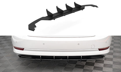 Street Pro Heckansatz Diffusor passend für Skoda Octavia Mk4 schwarz matt