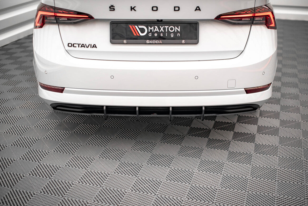 Street Pro Heckansatz Diffusor passend für Skoda Octavia Mk4 schwarz matt