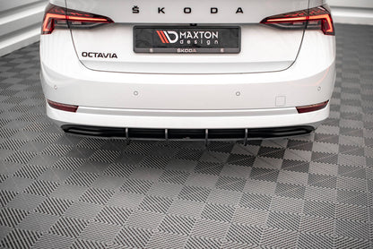 Street Pro Heckansatz Diffusor passend für Skoda Octavia Mk4 schwarz matt
