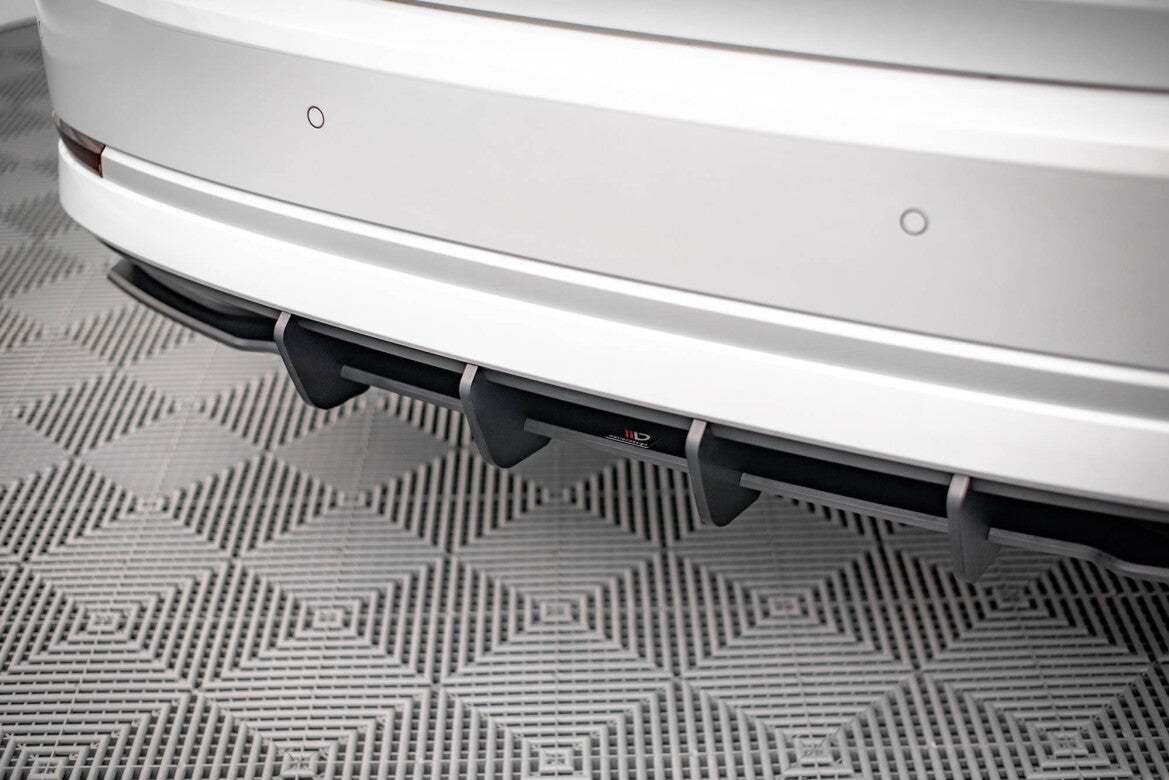Street Pro Heckansatz Diffusor passend für Skoda Octavia Mk4 schwarz matt