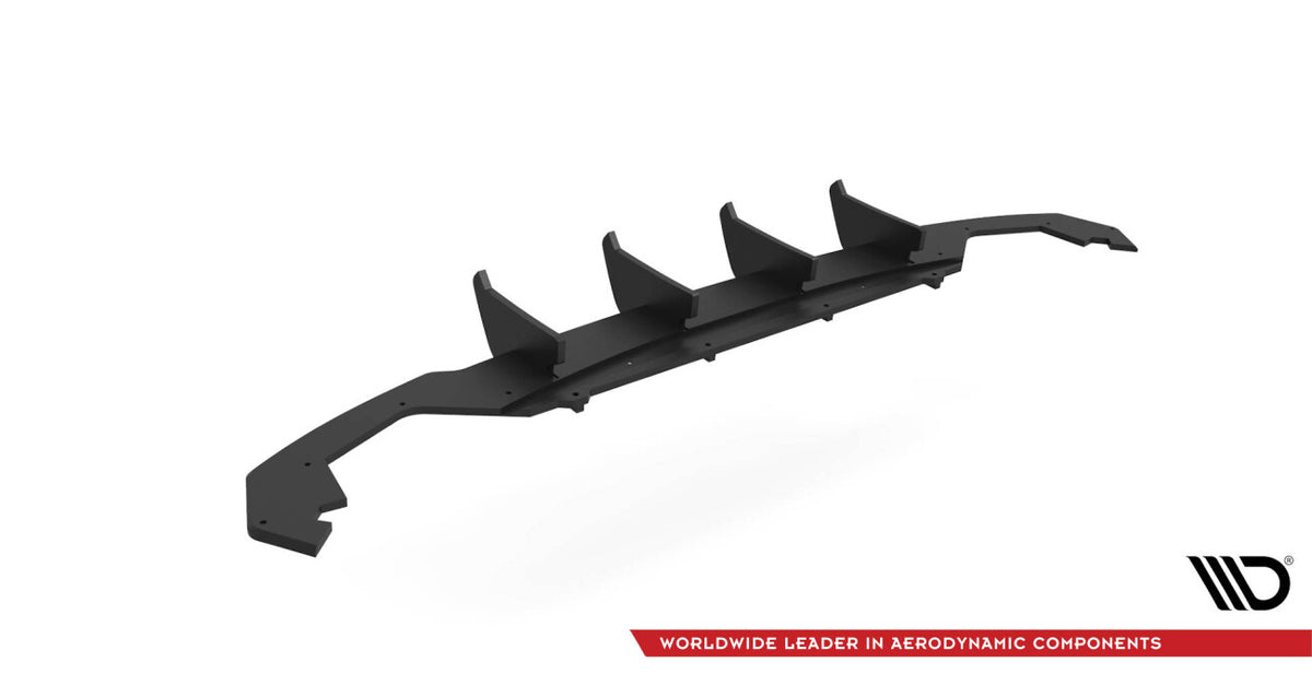 Street Pro Heckansatz Diffusor passend für Skoda Octavia Mk4 schwarz matt