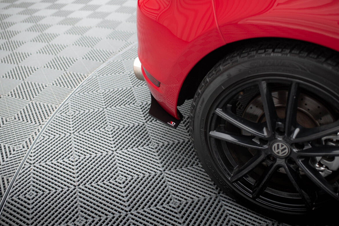 Street Pro Heckansatz Diffusor passend für & Street Pro Diffusor Flaps passend für VW Golf 6 GTI / 35TH schwarz matt