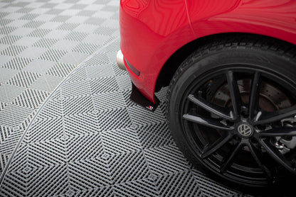 Street Pro Heckansatz Diffusor passend für & Street Pro Diffusor Flaps passend für VW Golf 6 GTI / 35TH schwarz matt