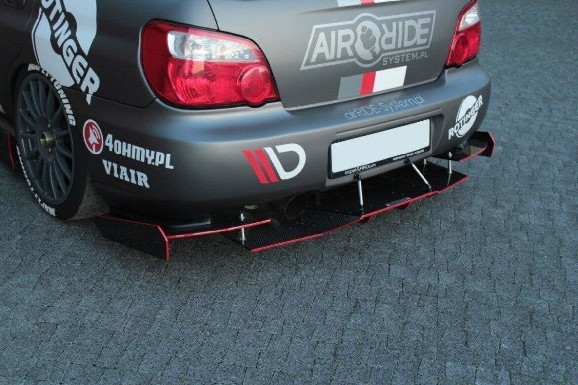 Street Pro Heckansatz Diffusor passend für Subaru Impreza WRX STI (BLOBEYE) schwarz matt