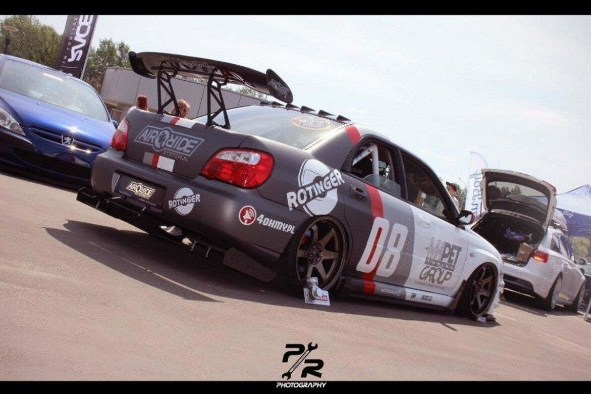 Street Pro Heckansatz Diffusor passend für Subaru Impreza WRX STI (BLOBEYE) schwarz matt