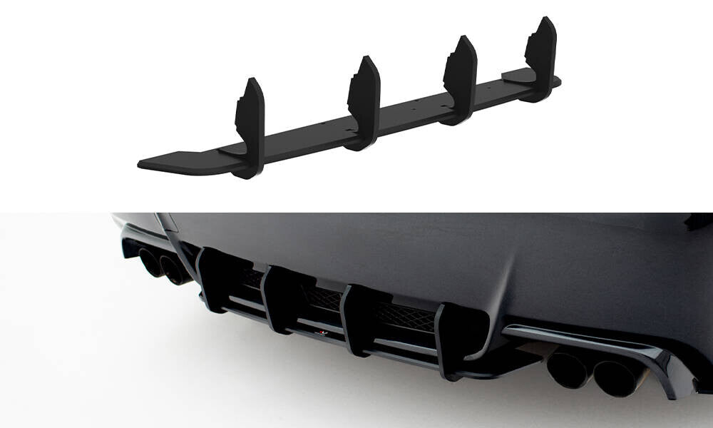 Street Pro Heckansatz Diffusor passend für Subaru Impreza WRX STI Mk3 FL schwarz matt