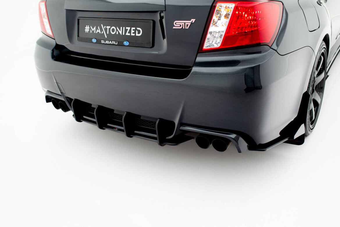 Street Pro Heckansatz Diffusor passend für Subaru Impreza WRX STI Mk3 FL schwarz matt