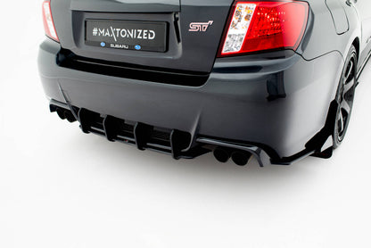 Street Pro Heckansatz Diffusor passend für Subaru Impreza WRX STI Mk3 FL schwarz matt