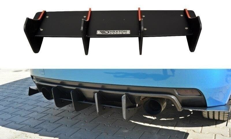 Street Pro Heckansatz Diffusor passend für Subaru Impreza WRX STI Mk3 schwarz matt