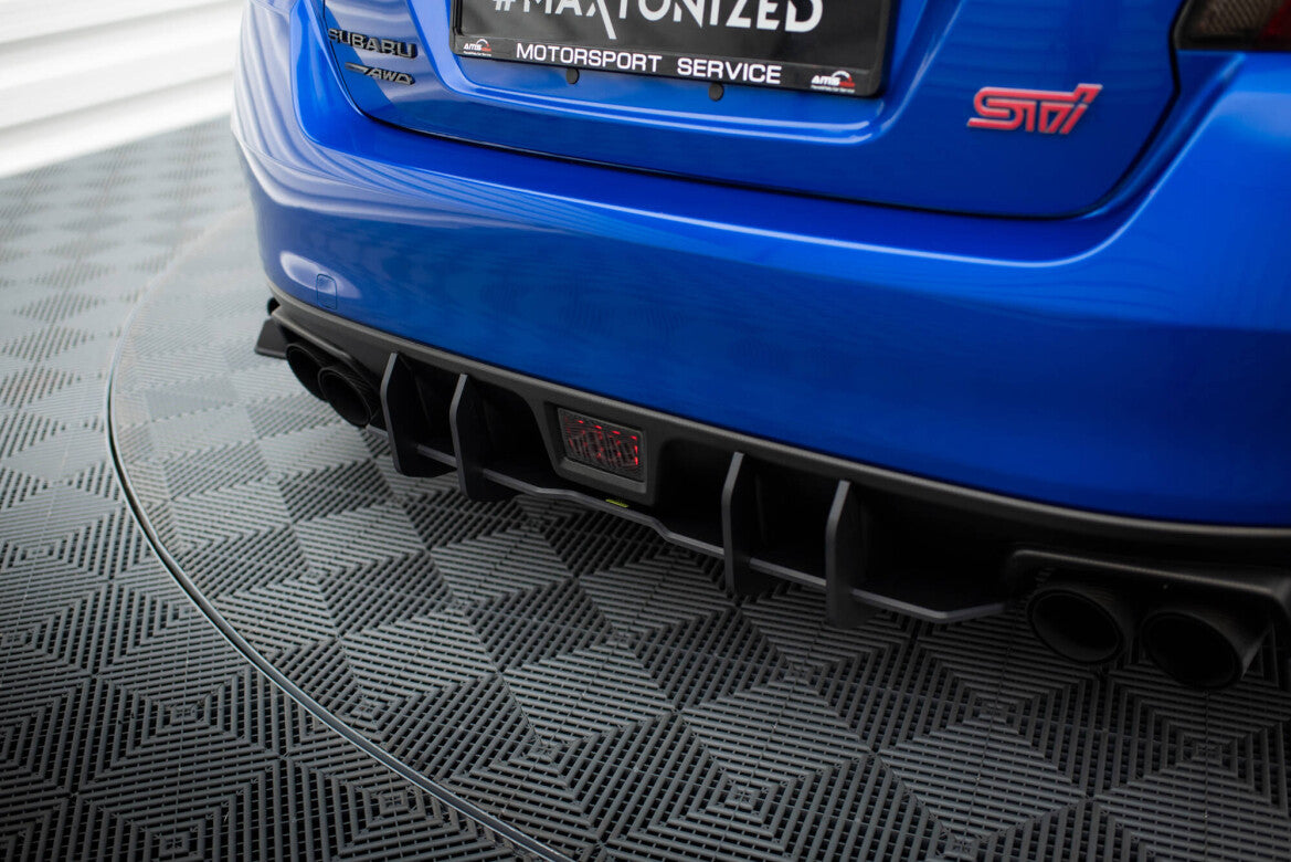 Street Pro Heckansatz Diffusor passend für Subaru WRX STI Mk1 schwarz matt