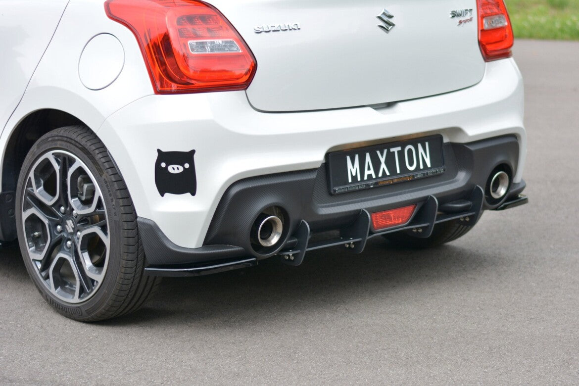 Street Pro Heckansatz Diffusor passend für SUZUKI SWIFT 6 SPORT schwarz matt