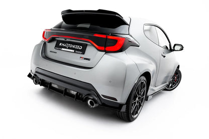 Street Pro Heckansatz Diffusor passend für Toyota GR Yaris Mk4 Facelift schwarz-rot