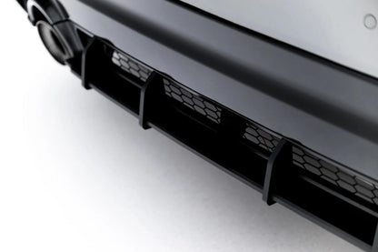 Street Pro Heckansatz Diffusor passend für Toyota GR Yaris Mk4 Facelift schwarz-rot
